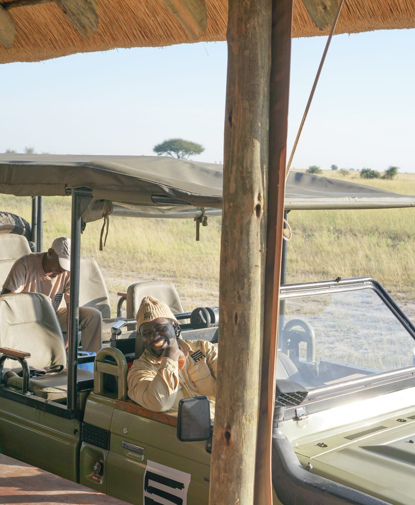 On a game drive in Chobe