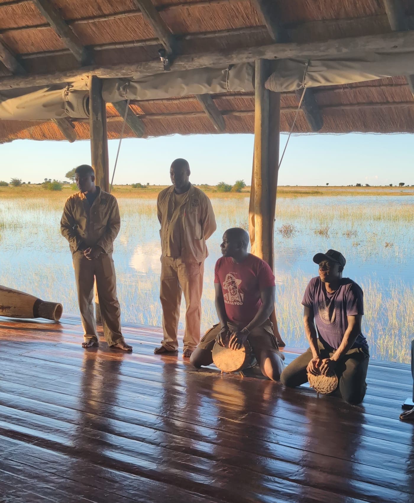 A workshop with local artisans