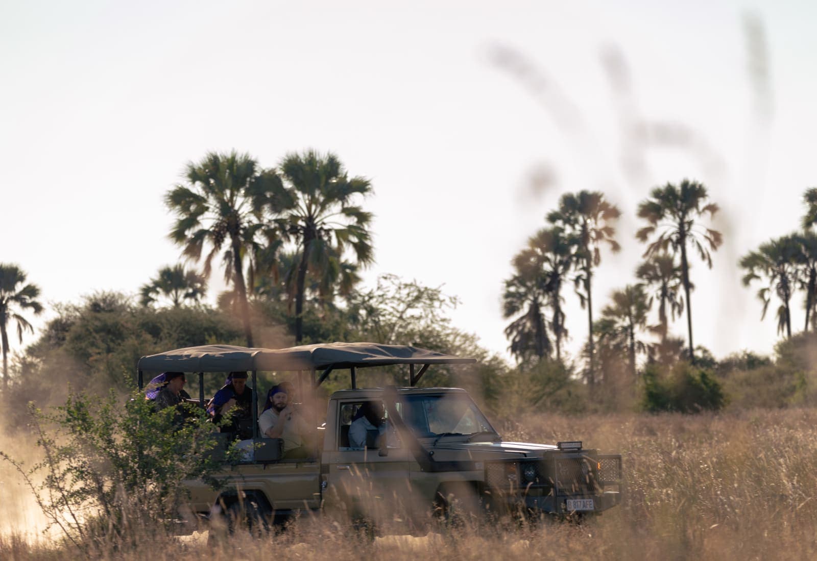 Mobile safari camp in the Botswana wilderness