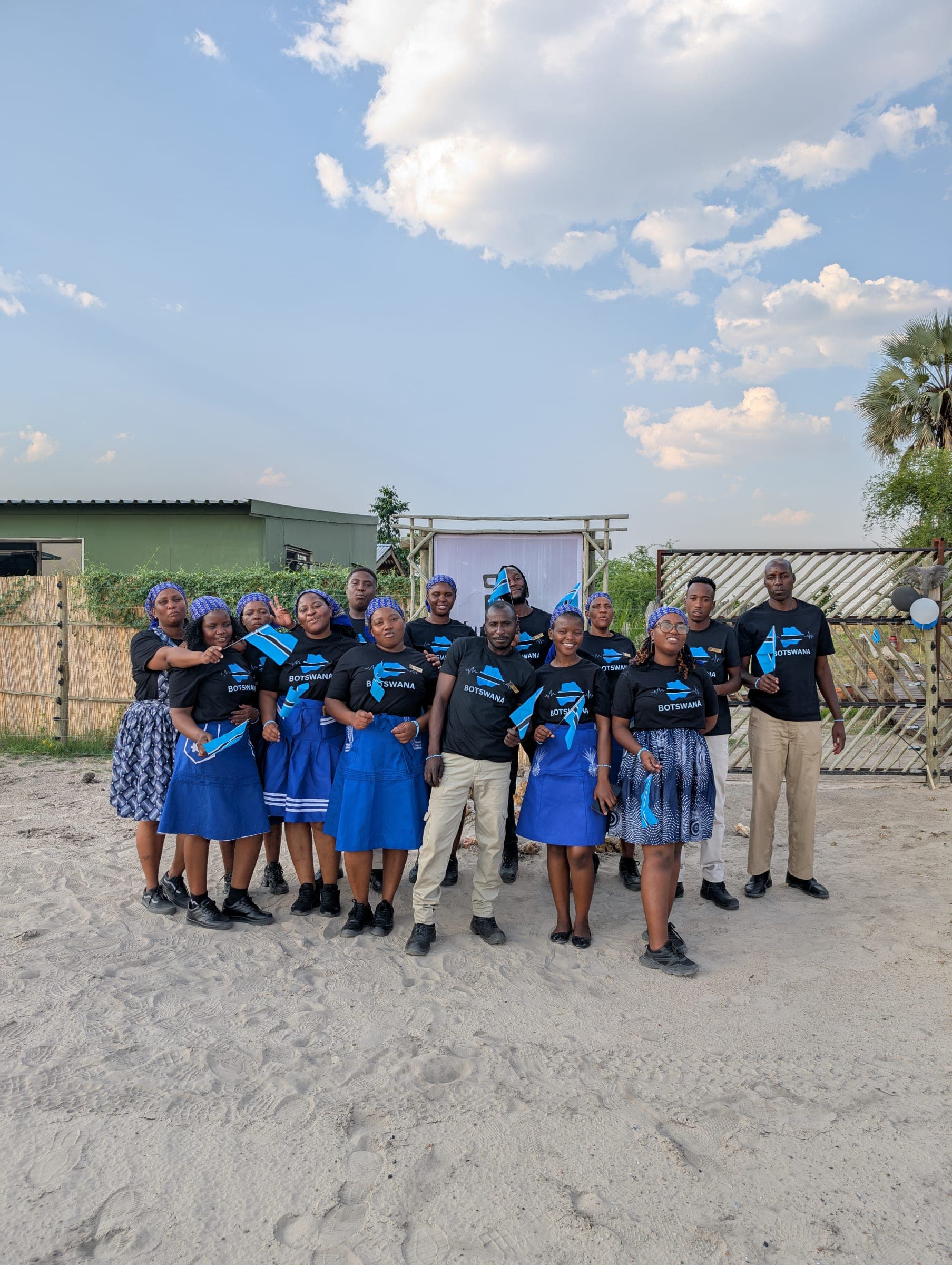The Munga Plains team on Botswana Day, September 2025